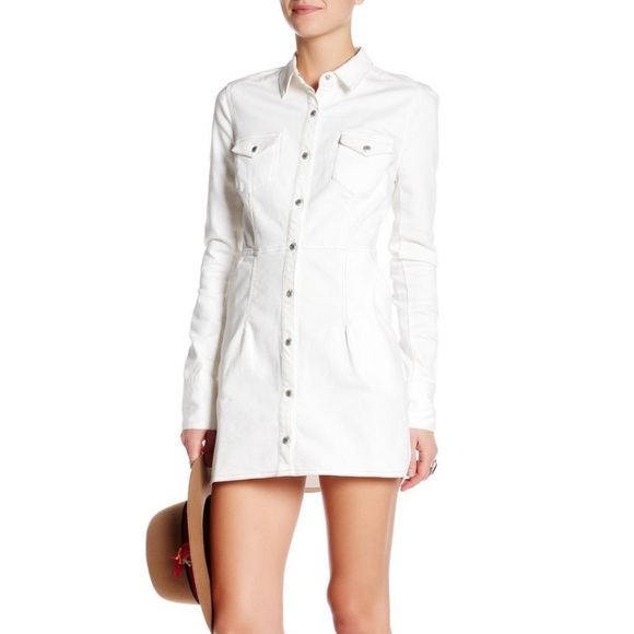 New✨Free People Denim Dress - Picture 1 of 6